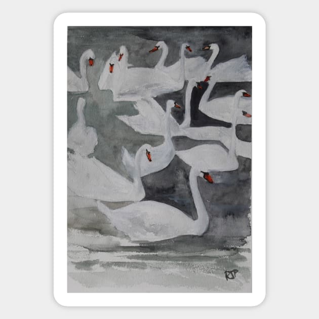 Stratford Swans Sticker by bobpetcher